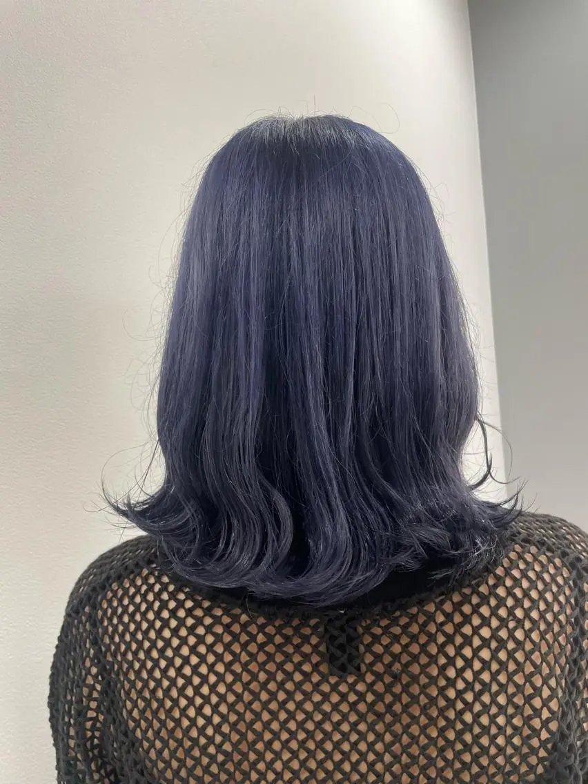 カラー ブルーカラー ブルーラベンダー ラベンダーカラー カノ レイヤー/似合わせのヘアスタイル