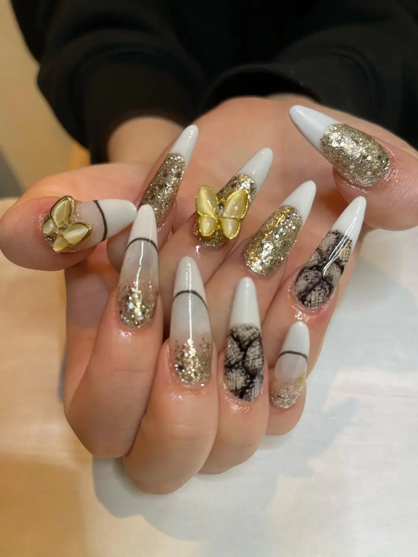ネイル ロングネイル スカルプネイル ハンドネイル Adite nailのネイルデザイン