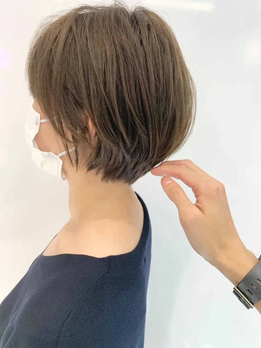 ショート ショートボブ ボブ 似合わせカット ショートヘア カット ヘアカラー トリートメント 【ミニモ公認】*似合 わせ職人*滝田拳史のヘアスタイル