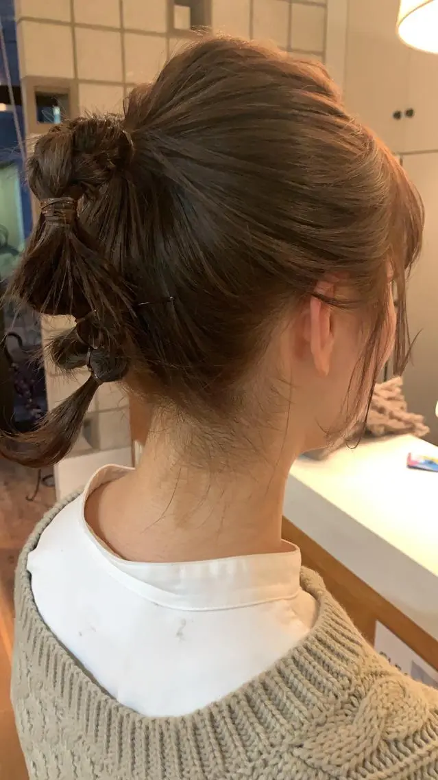 ミディアム ヘアカラー 松本 夏海のヘアスタイル