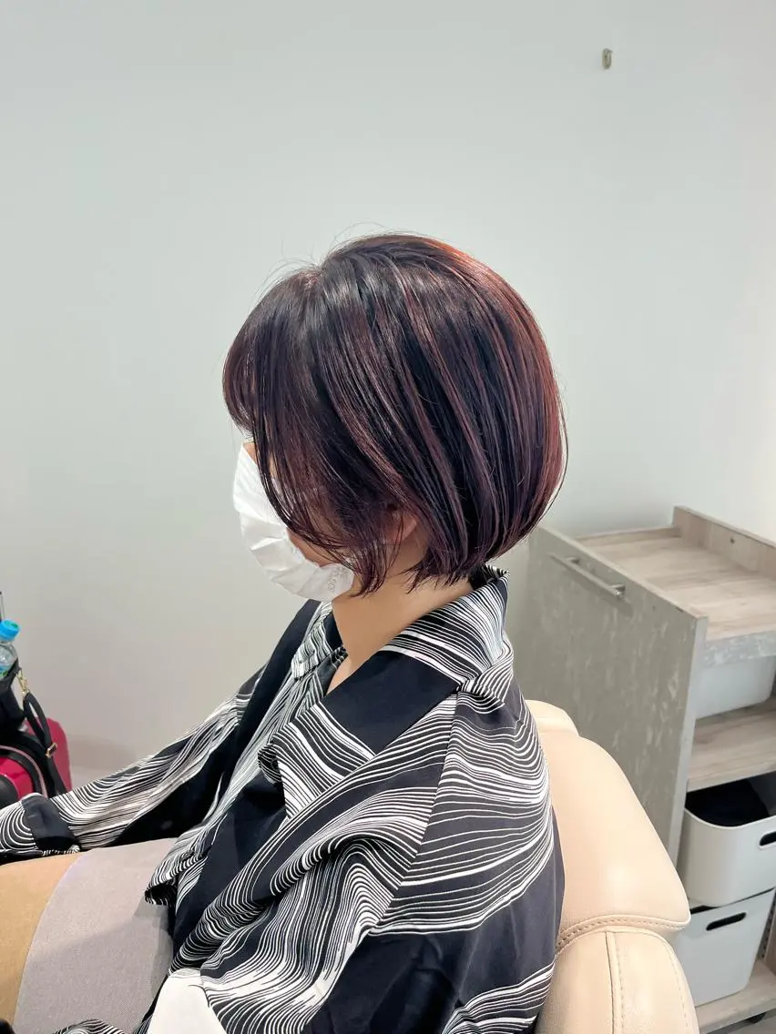 ショート カラー ショートボブ ボブ ショートヘア 💠つたふうか/ 韓国/メンズヘア💠のヘアスタイル