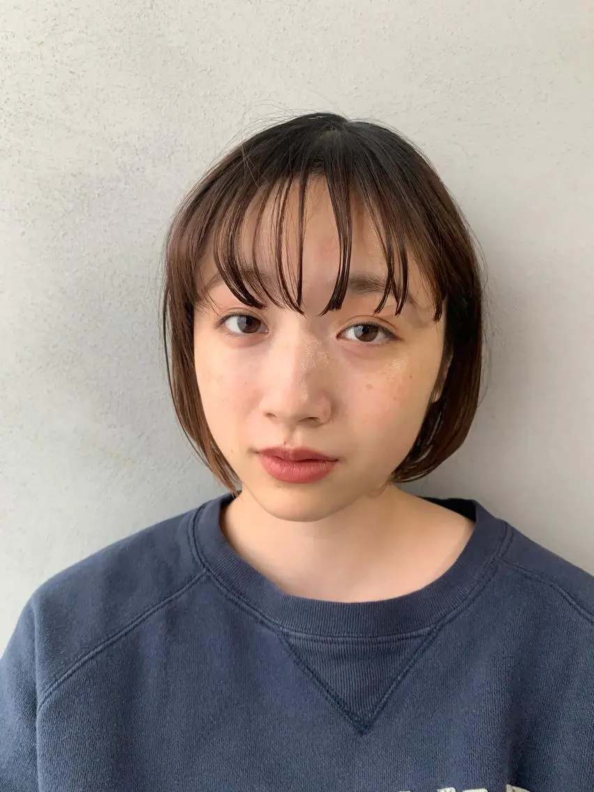 ショート カラー ボブパーマコテ巻き風 パーマNo1深江秀平のヘアスタイル