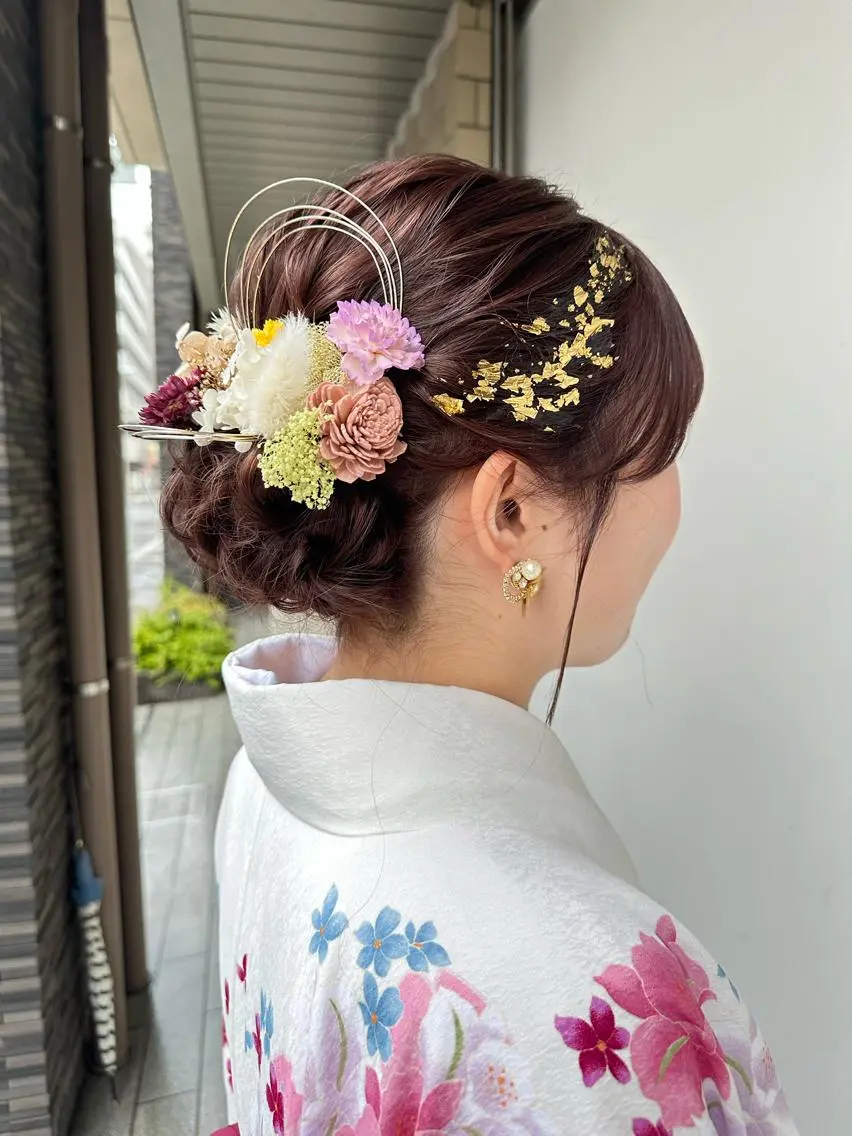 セミロング ヘアアレンジ 🎀ヘアセット/艶髪 /はやしほのか🎀のヘアスタイル