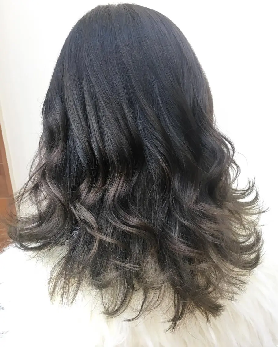 ミディアム カラー グラデーションカラー イルミナカラー ナチュラルスタイル/ 透明感カラー/比嘉のヘアスタイル