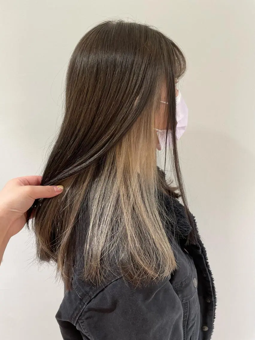 ロング カラー ヘアカラー ayumi🌈 インナーカラー🌈のヘアスタイル