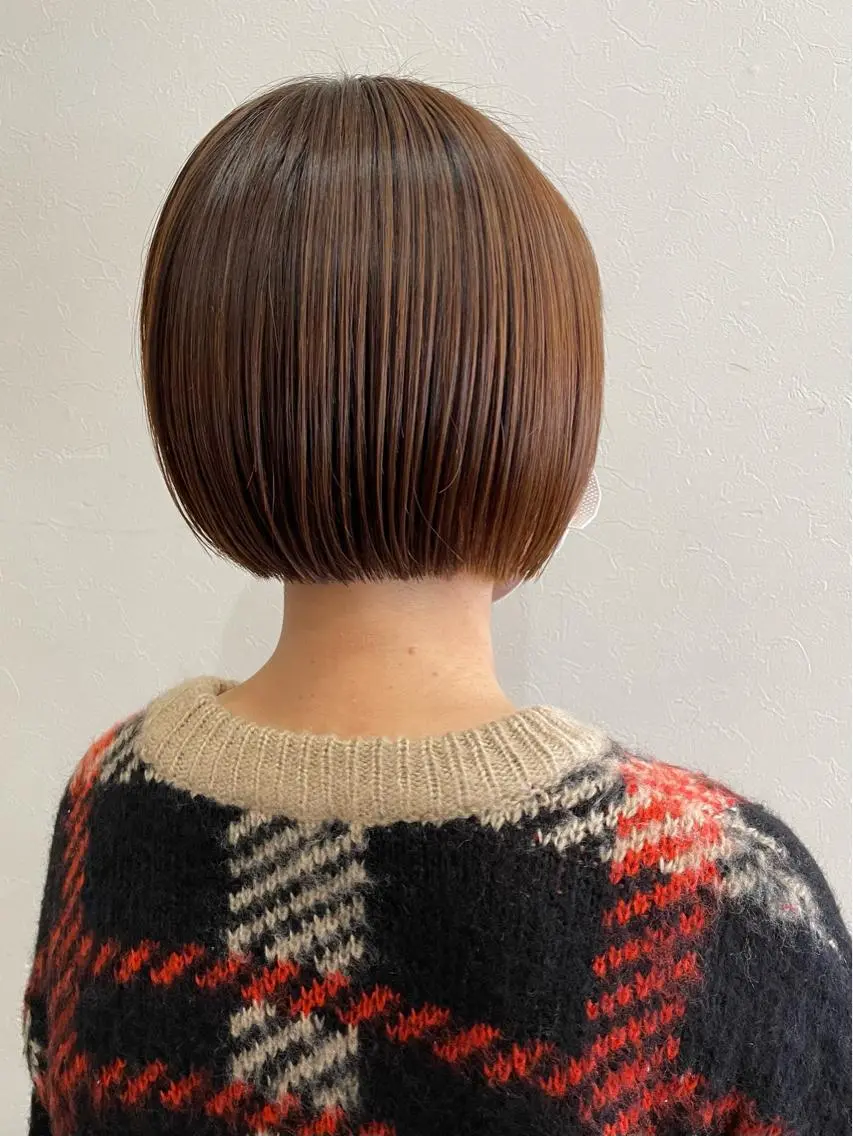 ショート カラー ボブ Freez狭間 裕美のヘアスタイル