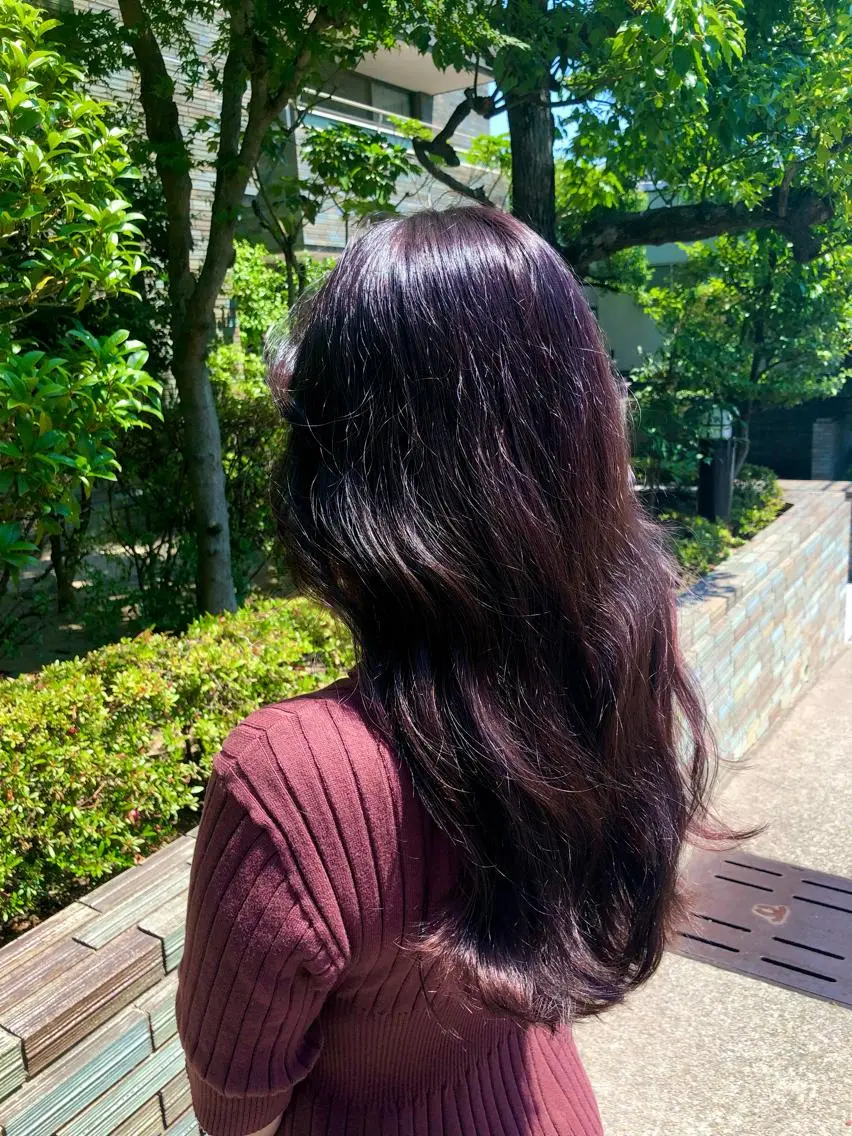ロング カラー ディープラベンダー ラベンダーカラー 透明感カラー/ ブリーチ無し/RYOのヘアスタイル