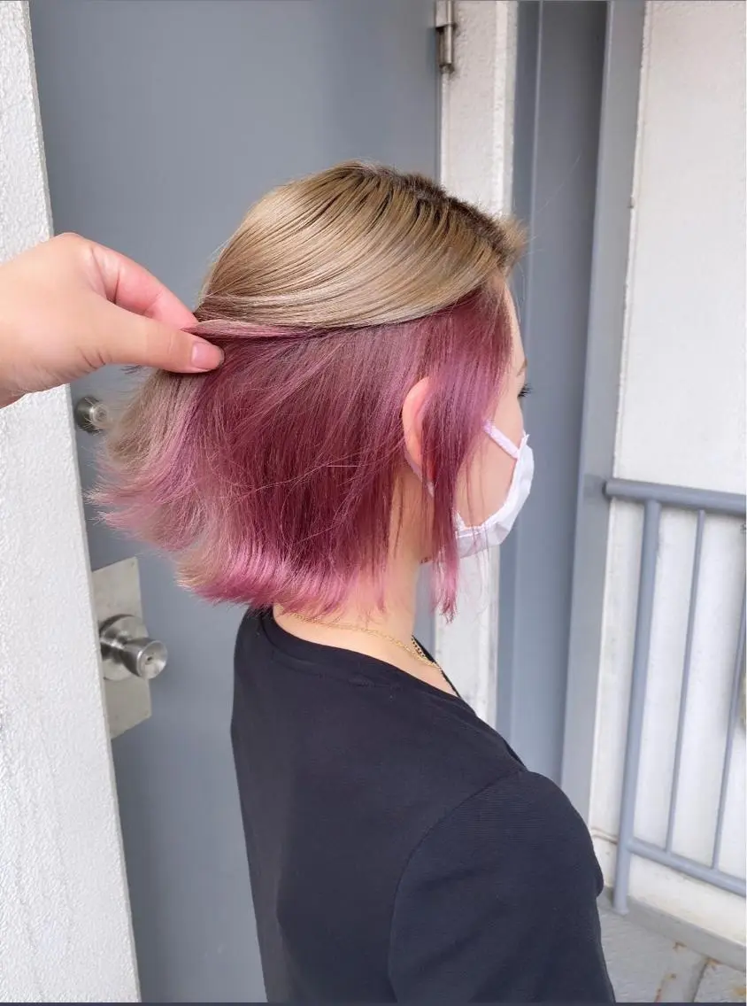 セミロング カラー パーマ ヘアアレンジ メンズ キッズ ネイル マツエク・マツパ アイブロウ 💖似合わせカラー ブリーチ💖レイヤーのヘアスタイル