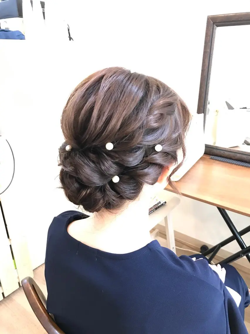 ミディアム ヘアアレンジ 早朝✨ヘアセット 着付け/清水玲歌のその他イメージ