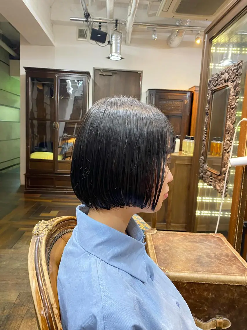 ミディアム ボブ 濱口 健二のヘアスタイル
