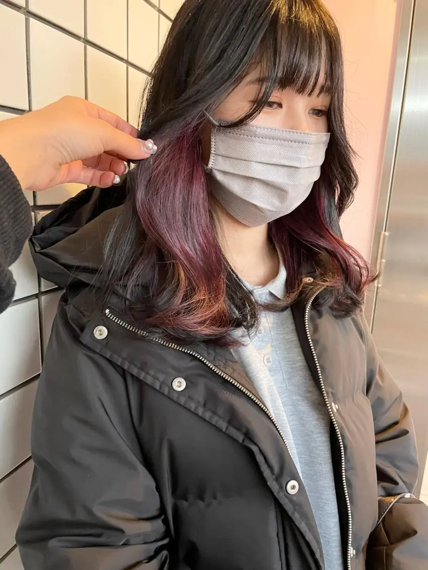 セミロング カラー 心斎橋/ブリーチ minamiのヘアスタイル