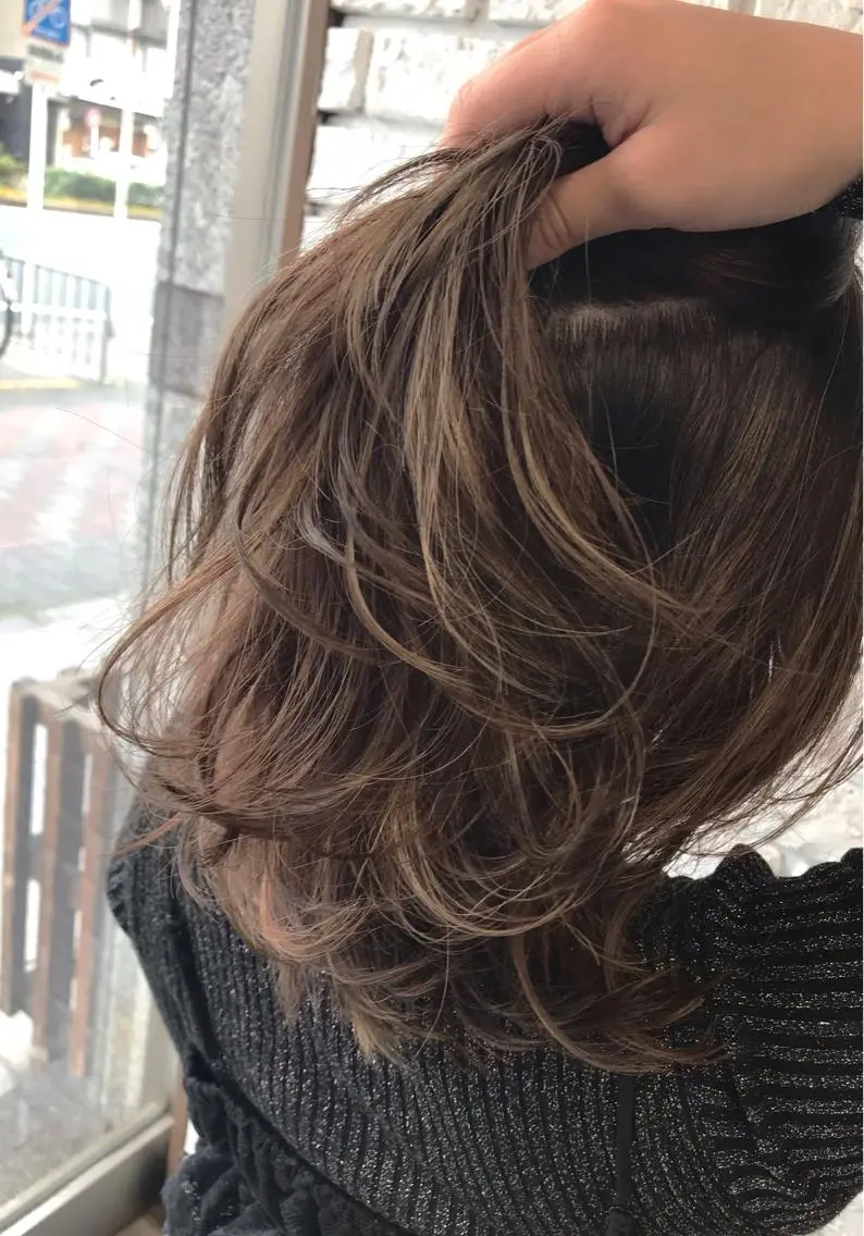 カラー カット ヘアカラー トリートメント 日比 貴大/ minim hairのヘアスタイル