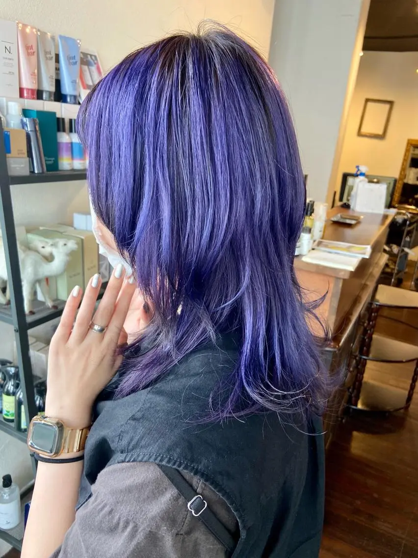 セミロング ヘアカラー トリートメント マンツーマン🪽 三軒茶屋/カンノのヘアスタイル
