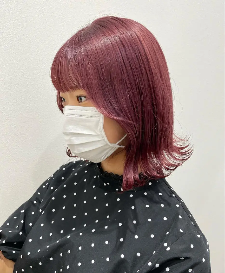 セミロング カラー mir MIYUのヘアスタイル