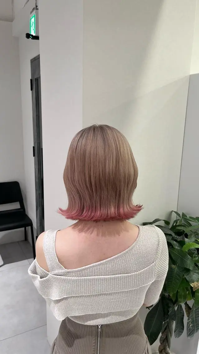 ショート カラー 髪質改善/レイヤー 兼折楓馬のヘアスタイル