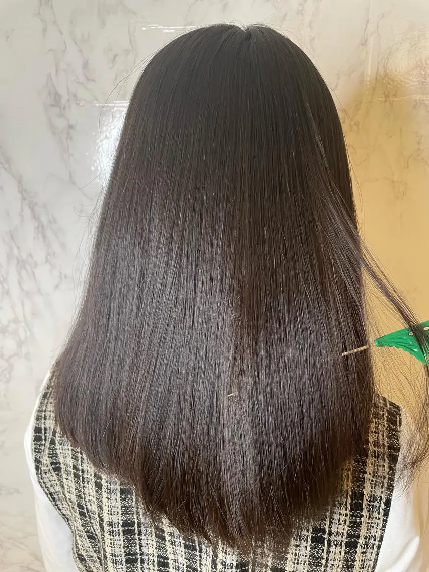 セミロング カラー 髪質改善・縮毛矯正 濱　泰賀のヘアスタイル