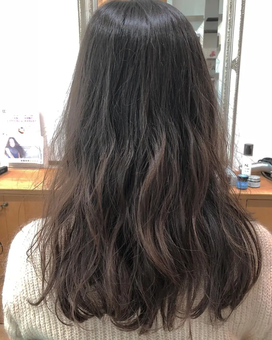 ロング パーマ デジタルパーマ 山形 光輪子のヘアスタイル