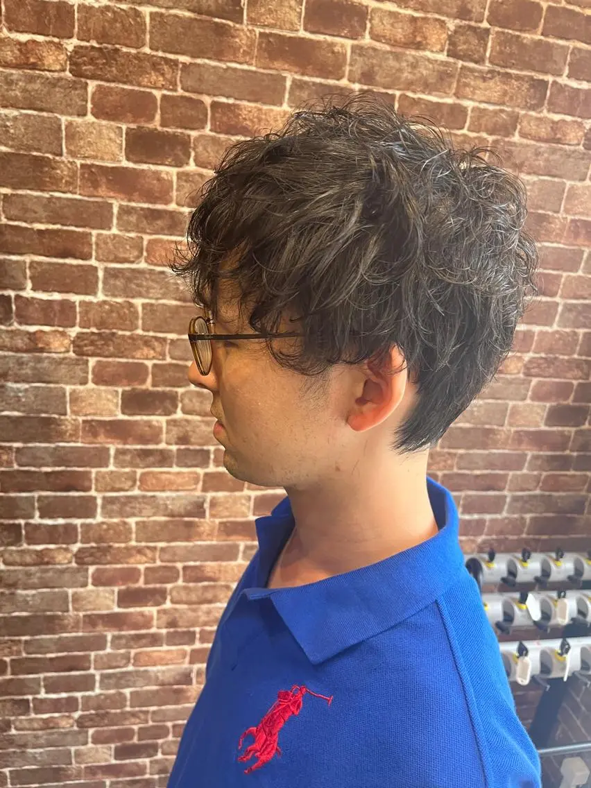 ショート メンズ メンズパーマ 久木原 ゆりのヘアスタイル