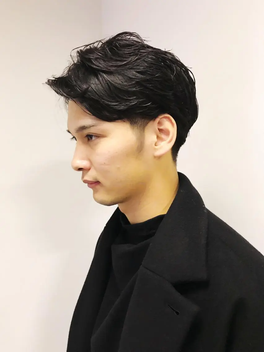 ショート メンズ メンズパーマ 丹羽大喜 縮毛矯正/美髪矯正のヘアスタイル