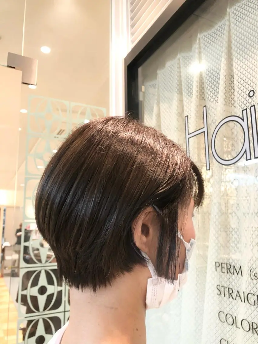 ショート カラー ショートヘア 阪上 沙織のヘアスタイル