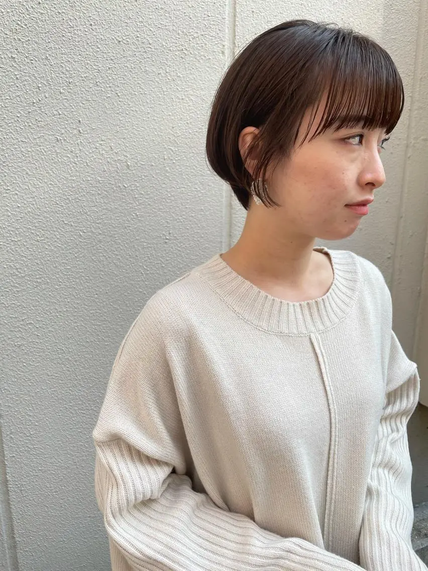 ショート ショートヘア カット トリートメント ayane⭐️ボブ・ ショート・パーマのヘアスタイル