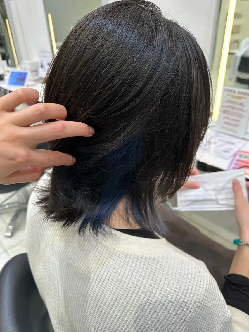 ミディアム ヘアカラー GOAT_茅ヶ崎 キシ サクラのヘアスタイル