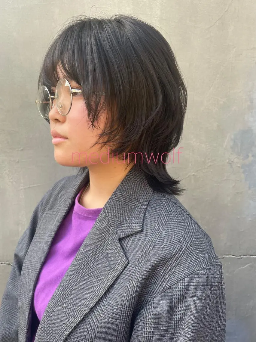 ミディアム ヘアカラー 🤎指名No.1原宿 表参道coii日向花のヘアスタイル