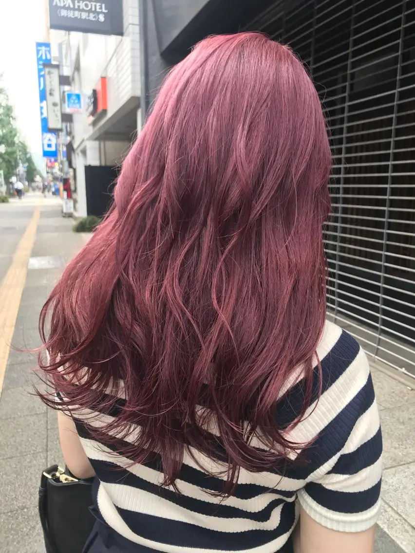 ロング カラー ブリーチ ケアブリーチ ☻BRAVE柏東口店 わたなべ りこ☻のヘアスタイル