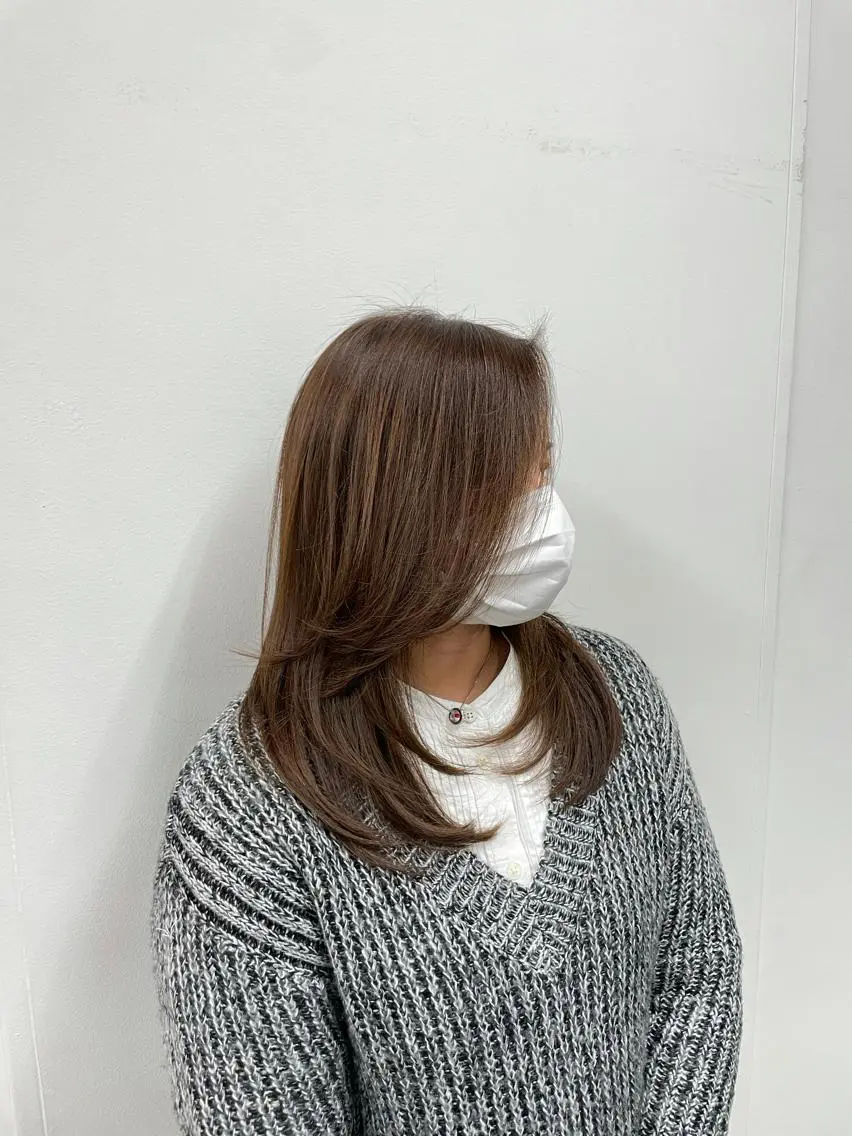 ミディアム カット ヘアカラー 🥀似合わせ🥀 柔らかカラー・タイトのヘアスタイル