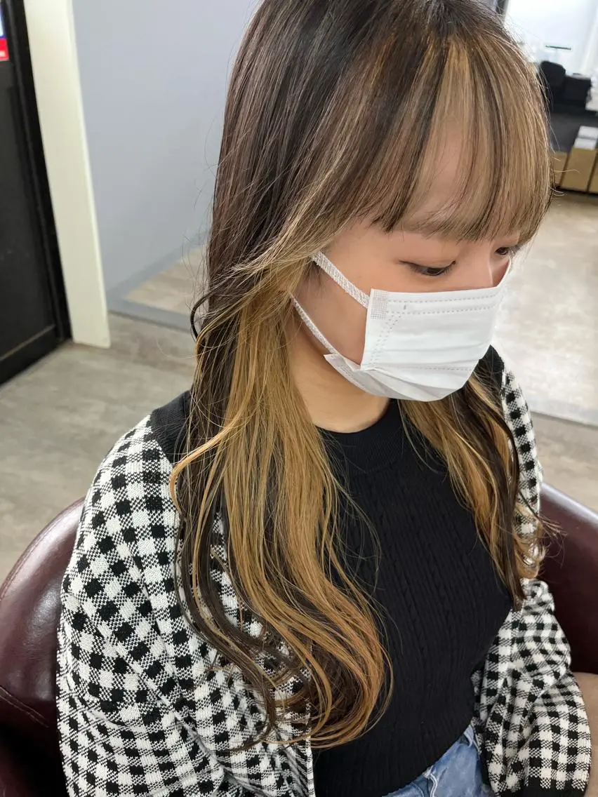 ロング カラー ヘアカラー 🍓若山 未羽🍓 ReCharme新保のヘアスタイル