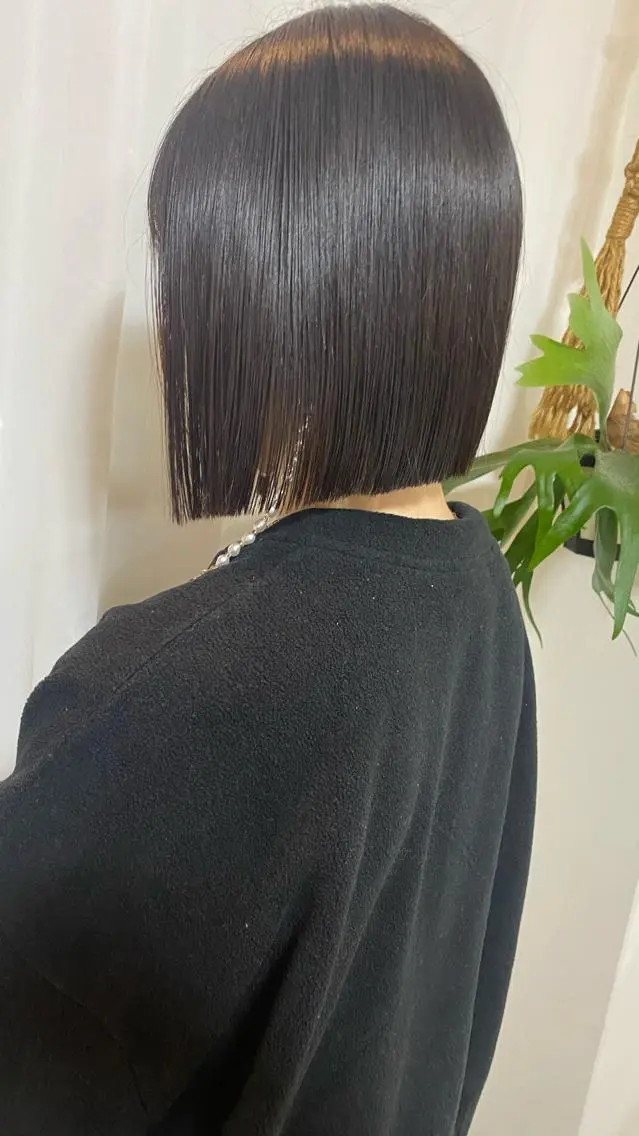 ショート カット トリートメント RURI韓国ボブ 🇰🇷タッセルボブのヘアスタイル