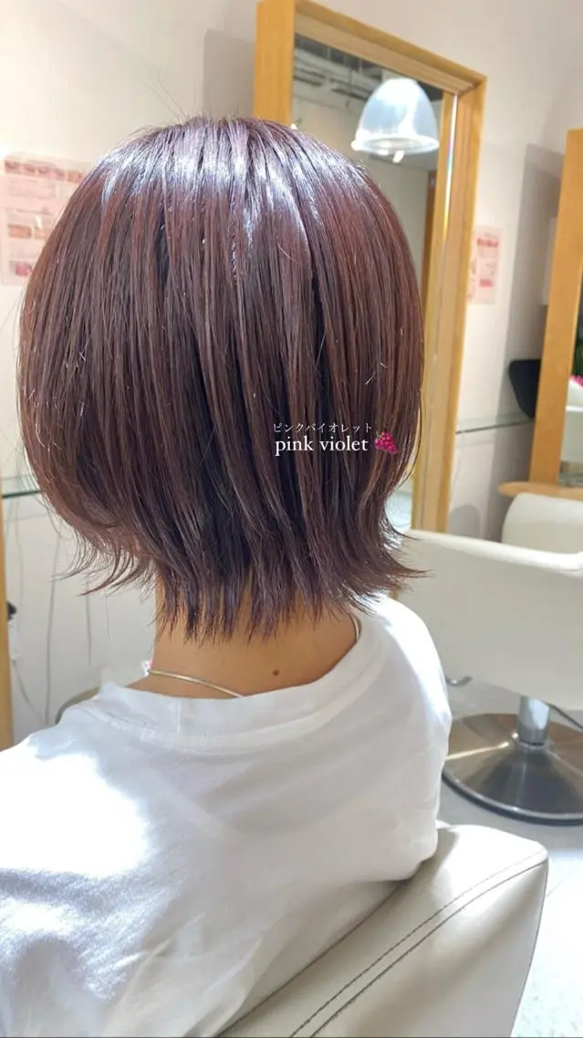 ショート カラー カット ヘアカラー トリートメント 安永 涼のヘアスタイル