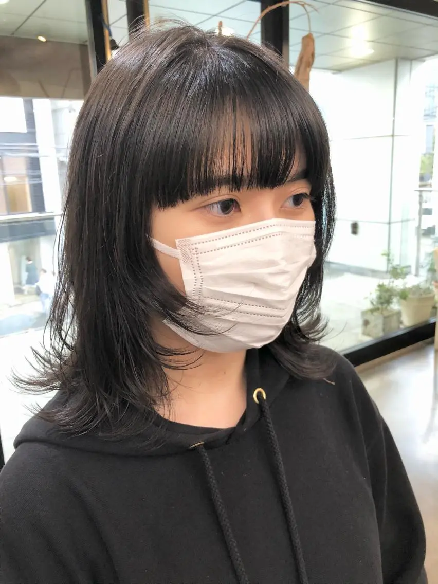 ミディアム ミディアムレイヤー レイヤーカット カット 千葉 郁也のヘアスタイル