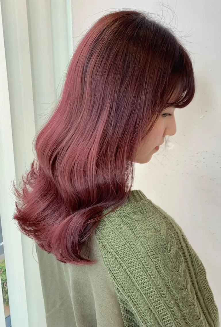 ロング カラー ヘアアレンジ マツオカ マコのヘアスタイル