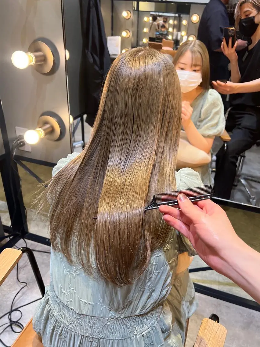ロング トリートメント 酸熱トリートメント カット トリートメント 髪質改善ストレート Kantaのヘアスタイル
