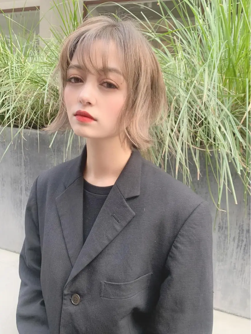 ショート カット ヘアカラー トリートメント 中園 祥吾のヘアスタイル