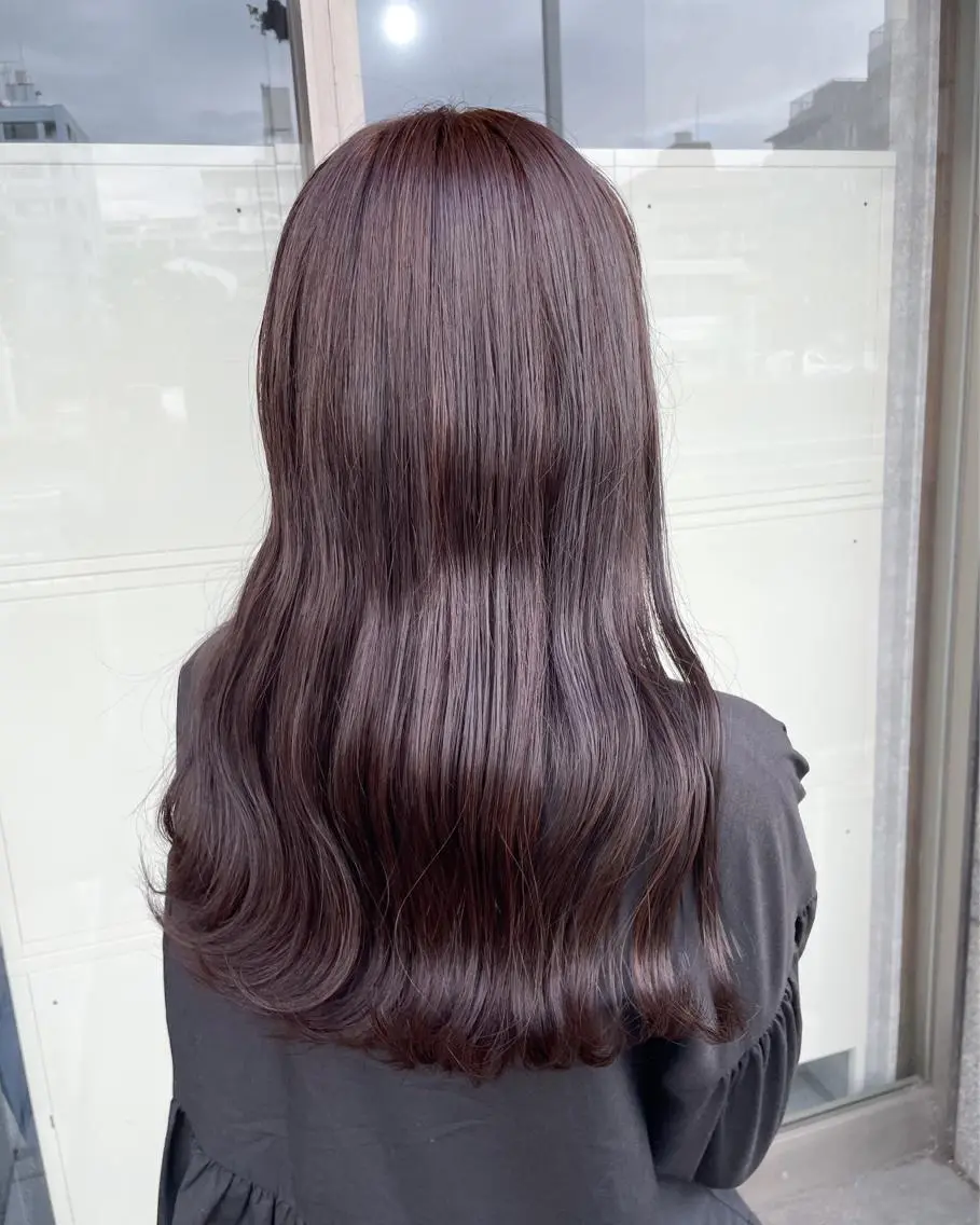 セミロング カラー ヘアカラー トリートメント イワタ マハ/ minim hairのヘアスタイル