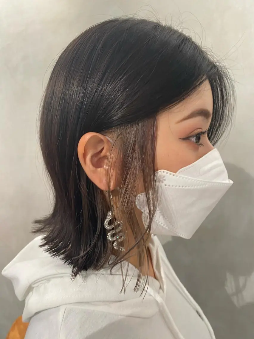 ミディアム カラー カット ヘアカラー トリートメント 【髪質改善】 梅田　聡のヘアスタイル