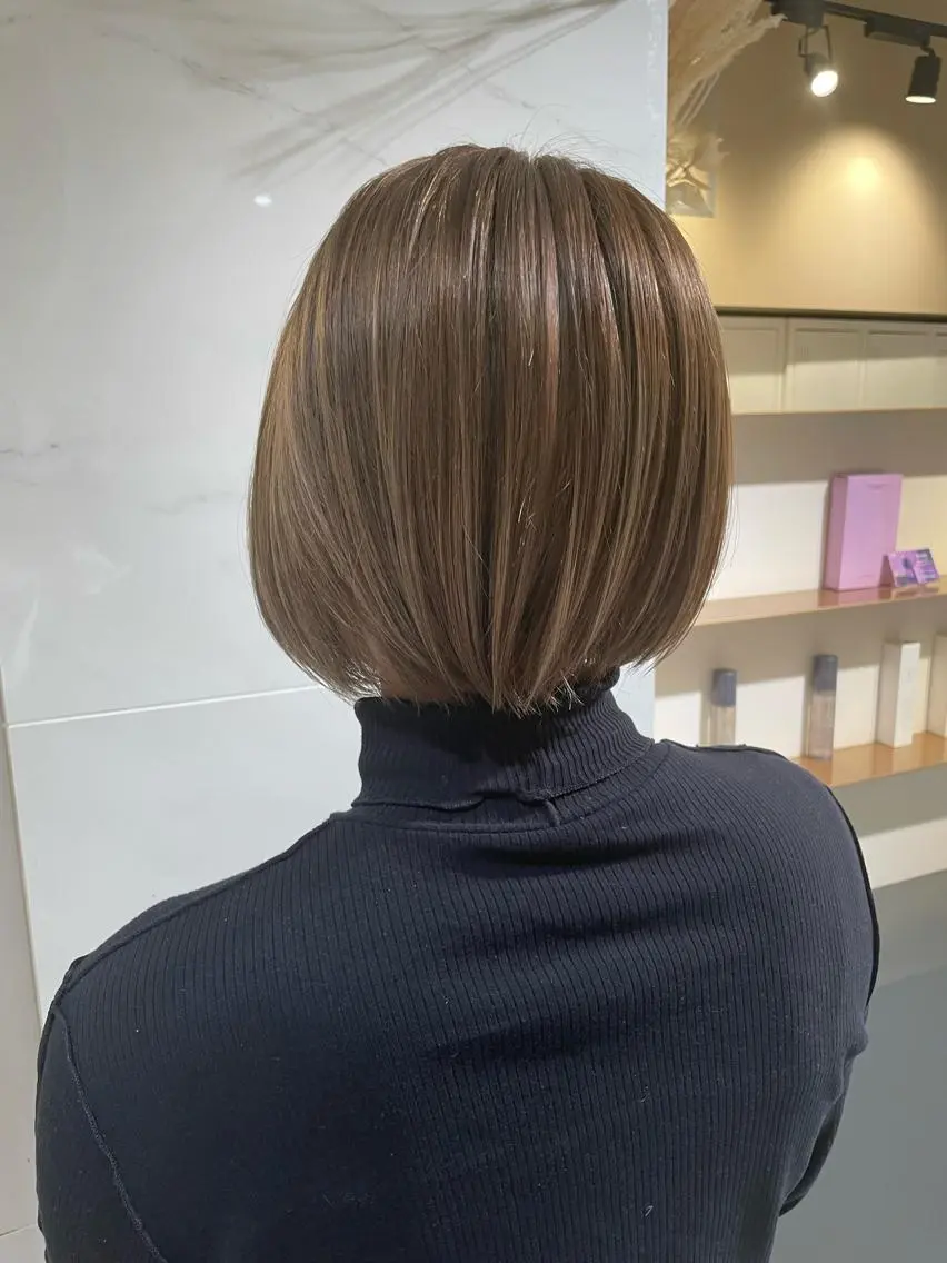 ショート カラー ベージュカラー オリーブベージュ メンズ特化⚜️ 藤原あずさのヘアスタイル