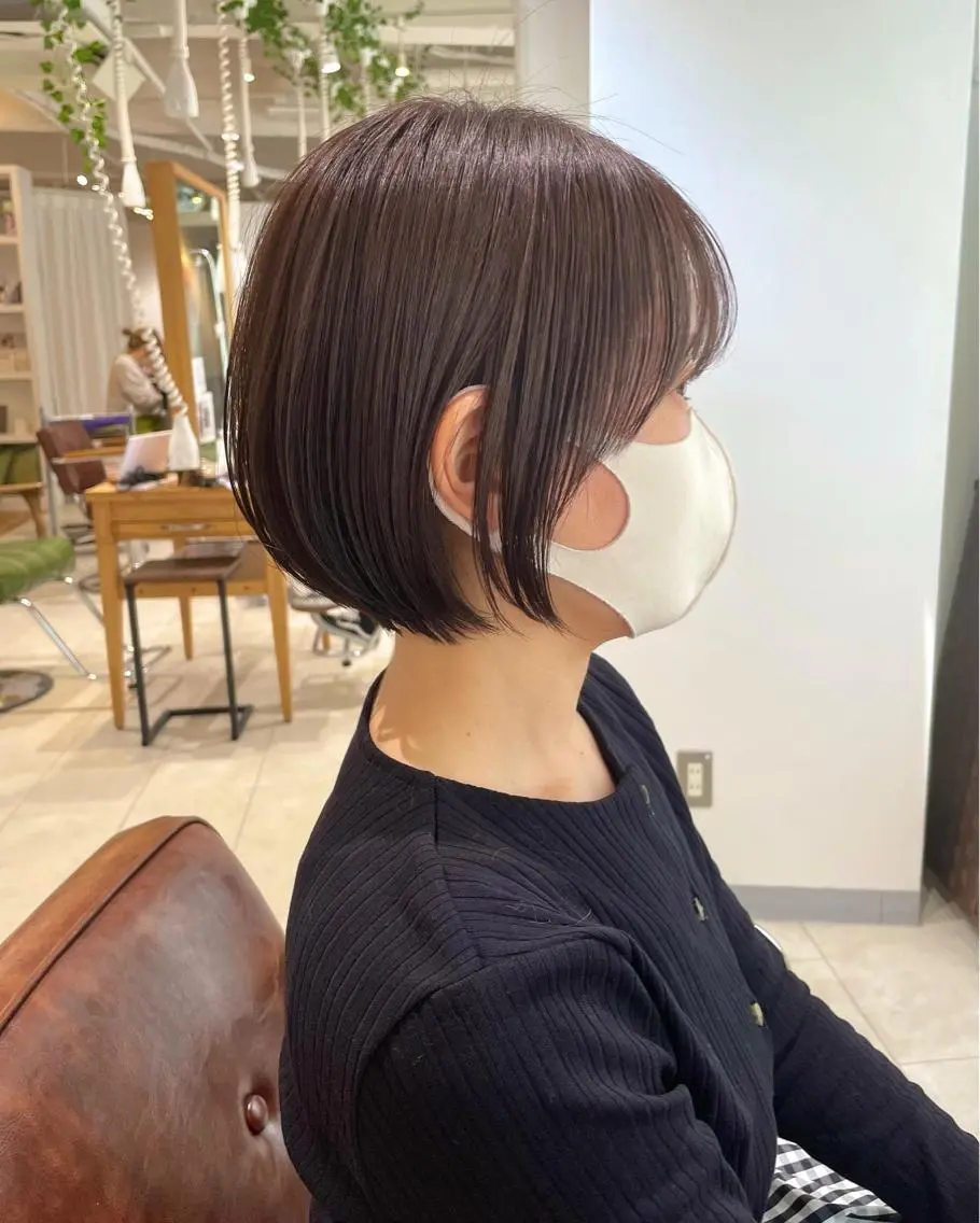 ショート カラー くがれいじ 梅田/ショート/ボブのヘアスタイル