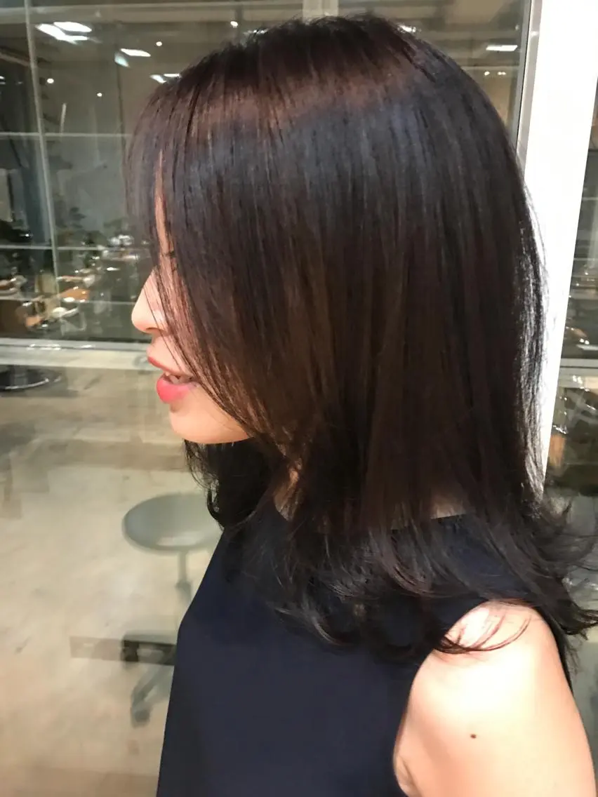 セミロング 開發 智也のヘアスタイル