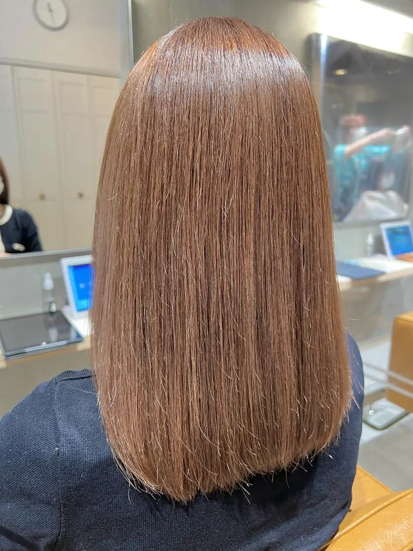セミロング カラー カット ヘアカラー 縮毛矯正×艶カラー /中村勇太のヘアスタイル