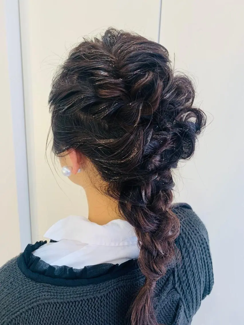 ヘアアレンジ 結婚式・ブライダル 広がり、まとまらない お悩み改善/ 中田のヘアスタイル