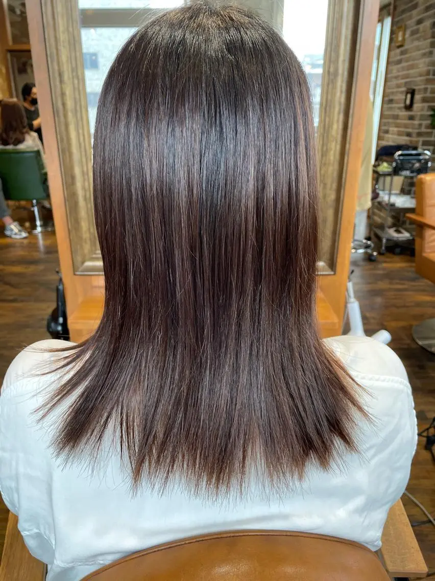 ミディアム 縮毛矯正 京都でパサ髪卒業 /美髪師/大島正和のヘアスタイル