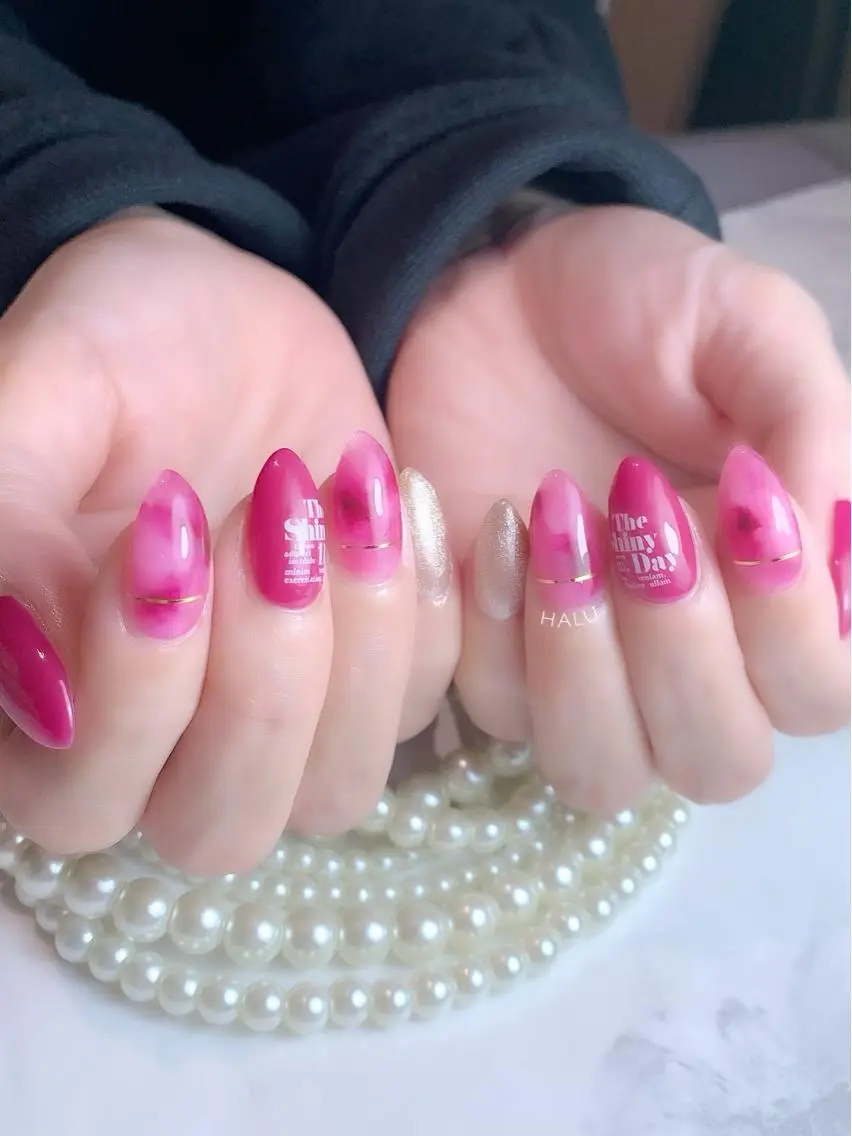 ネイル ニュアンスネイル 春ネイル HALU ハルのネイルデザイン