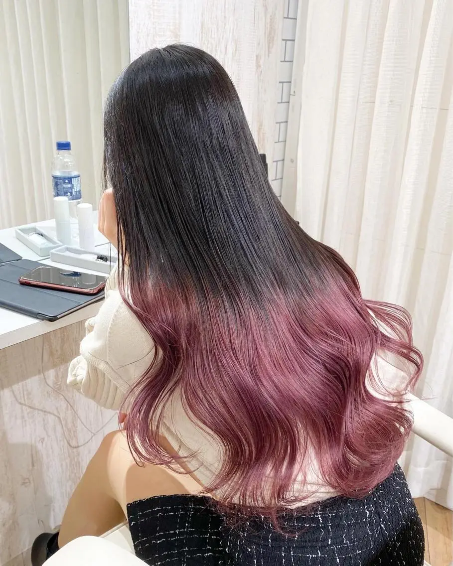ロング カラー シールエクステ ブリーチ ケアブリーチ ダブルカラー ハイライトカラー 🌙HIZUKI🌙 ハイトーン 艶髪のヘアスタイル