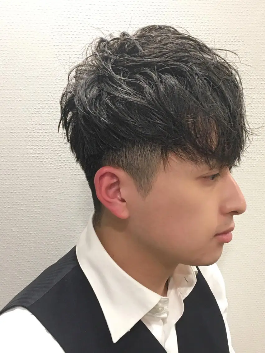 ミディアム 予約1000件超 ✨メンズパーマのヘアスタイル