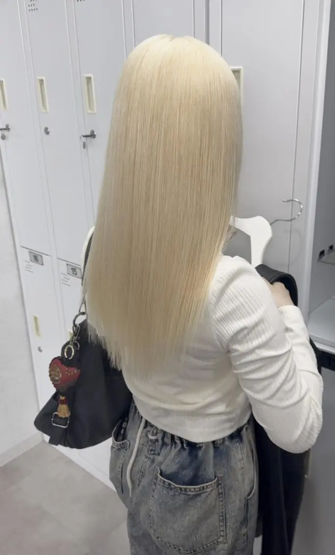 ロング カラー ブロンド ロング 🎀ダブルカラー🎀 ♡Kanon♡のヘアスタイル