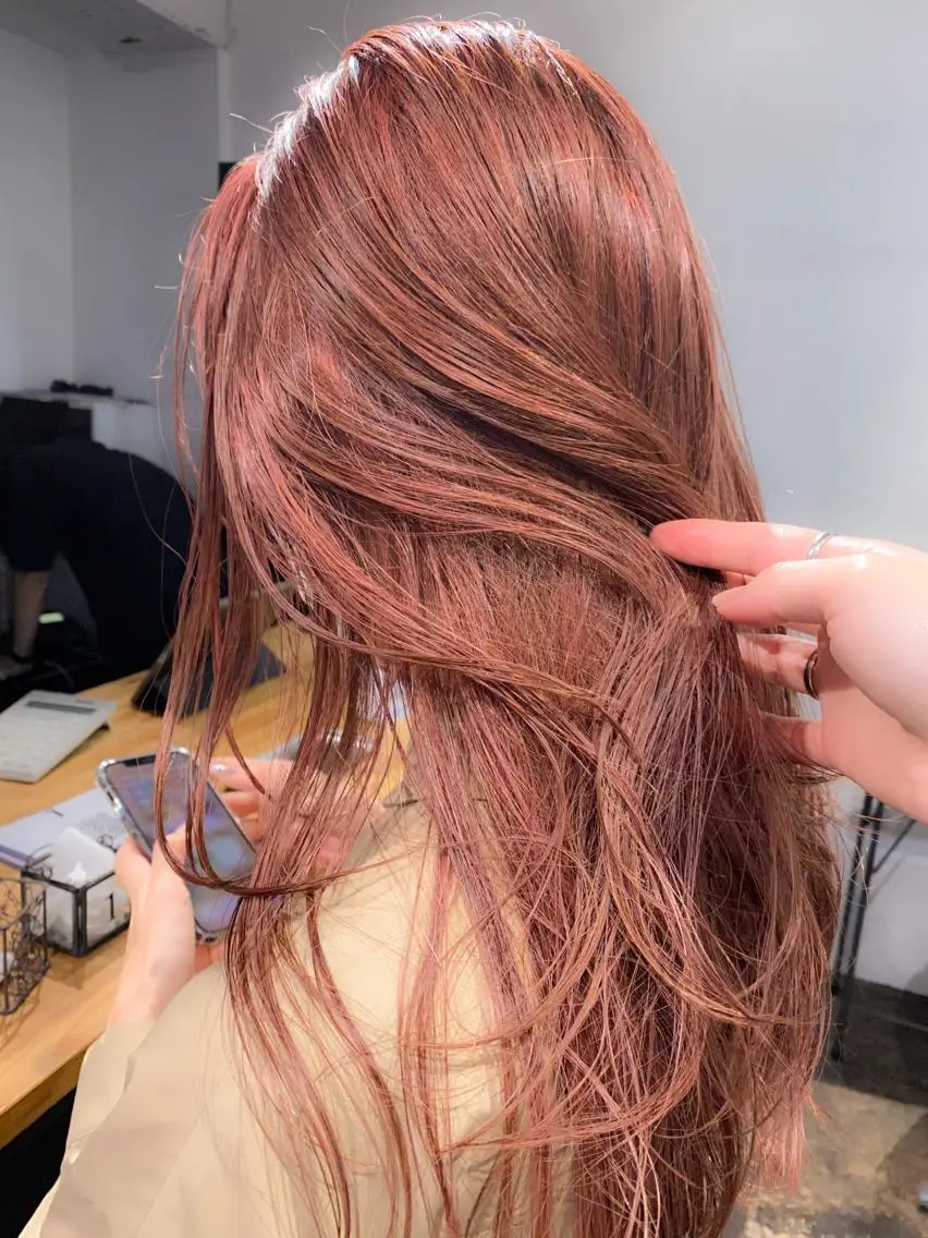 ミディアム カラー レイヤー暖色カラー 池袋Yamamotoのヘアスタイル