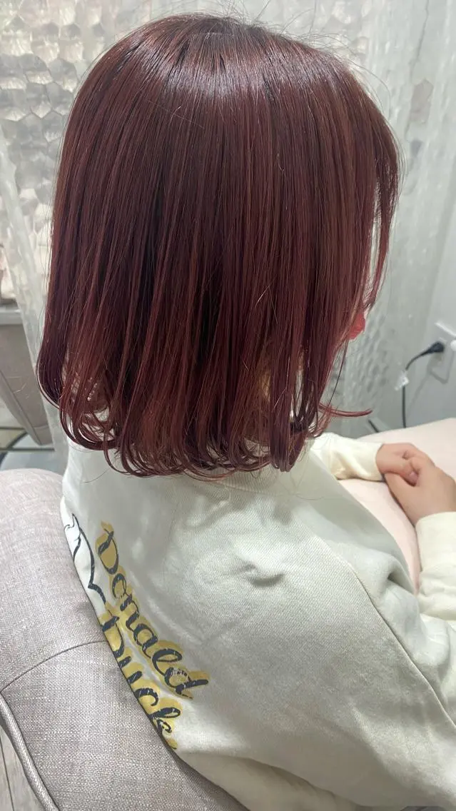 ミディアム カラー 髪質改善サロン🫧 戎谷栞菜のヘアスタイル